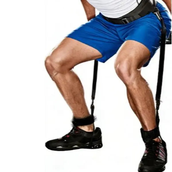 Waist Belt and Ankle Strap Resistance Trainer