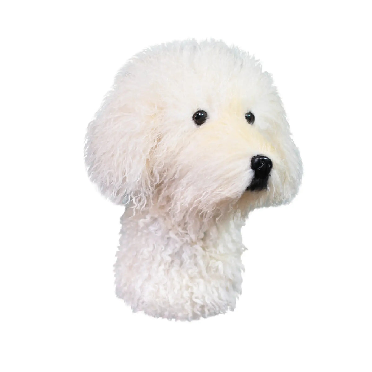 Fluffy White Dog Shaped Golf Club Cover