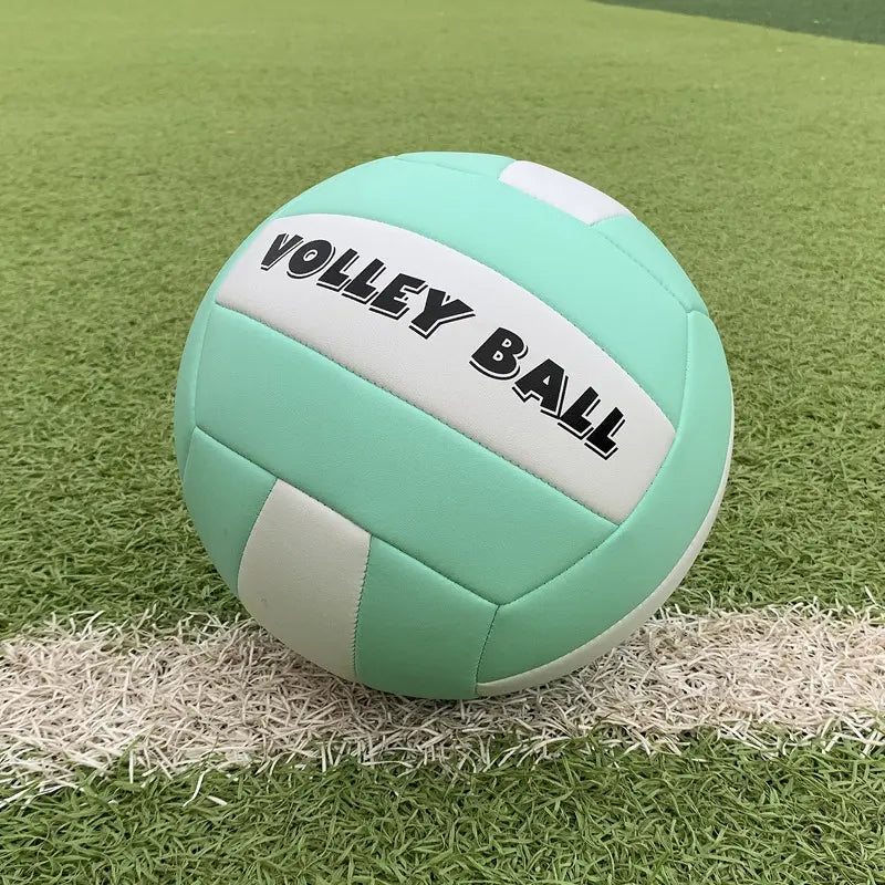 Mint Green and White Soft Panel Volleyball