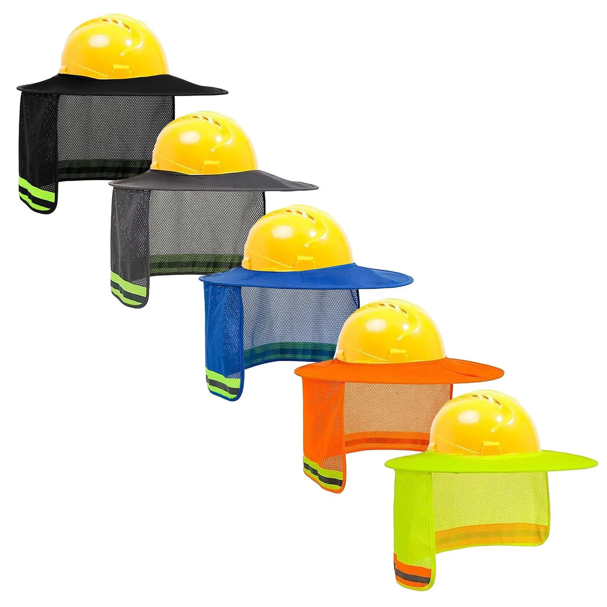 Hard Hat Sun Shade with Mesh Neck Flap
