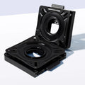 Black Steel Swivel Seat Mounts, Two-Piece Set
