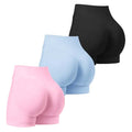High Waist Seamless Shorts Set in Three Colors